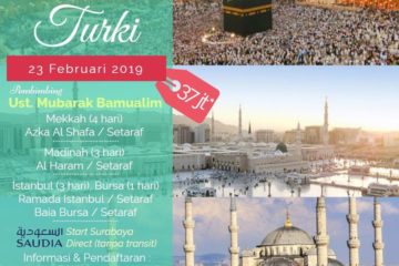 Umroh Plus Turki Februari 2019 start Surabaya